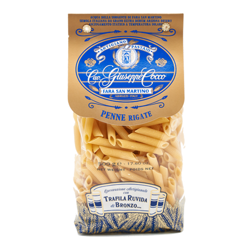 Pasta Artigianale formato PENNE RIGATE gr. 500